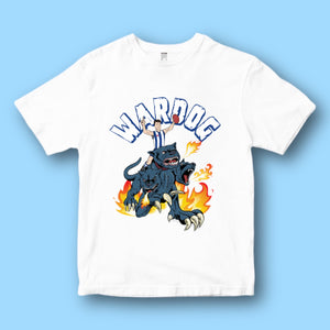 THE WARDOG: WHITE TEE - FRONT ONLY