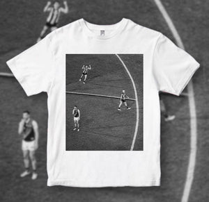 BILLY’S WALK OFF/SWOOP LUKE: FRONT ONLY - WHITE TEE
