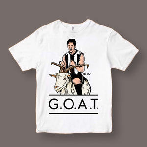 PENDLEGOAT: WHITE TEE - FRONT ONLY