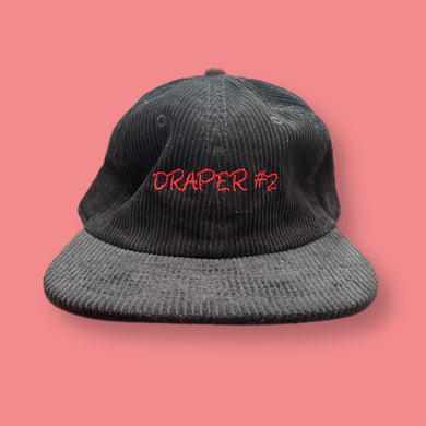 DRAPER #2: CORD HAT - BLACK