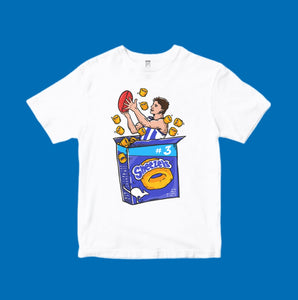 SHEEZEL’S CHEEZELS: WHITE TEE - FRONT ONLY