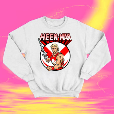 HEEN-MAN: WHITE JUMPER FRONT ONLY