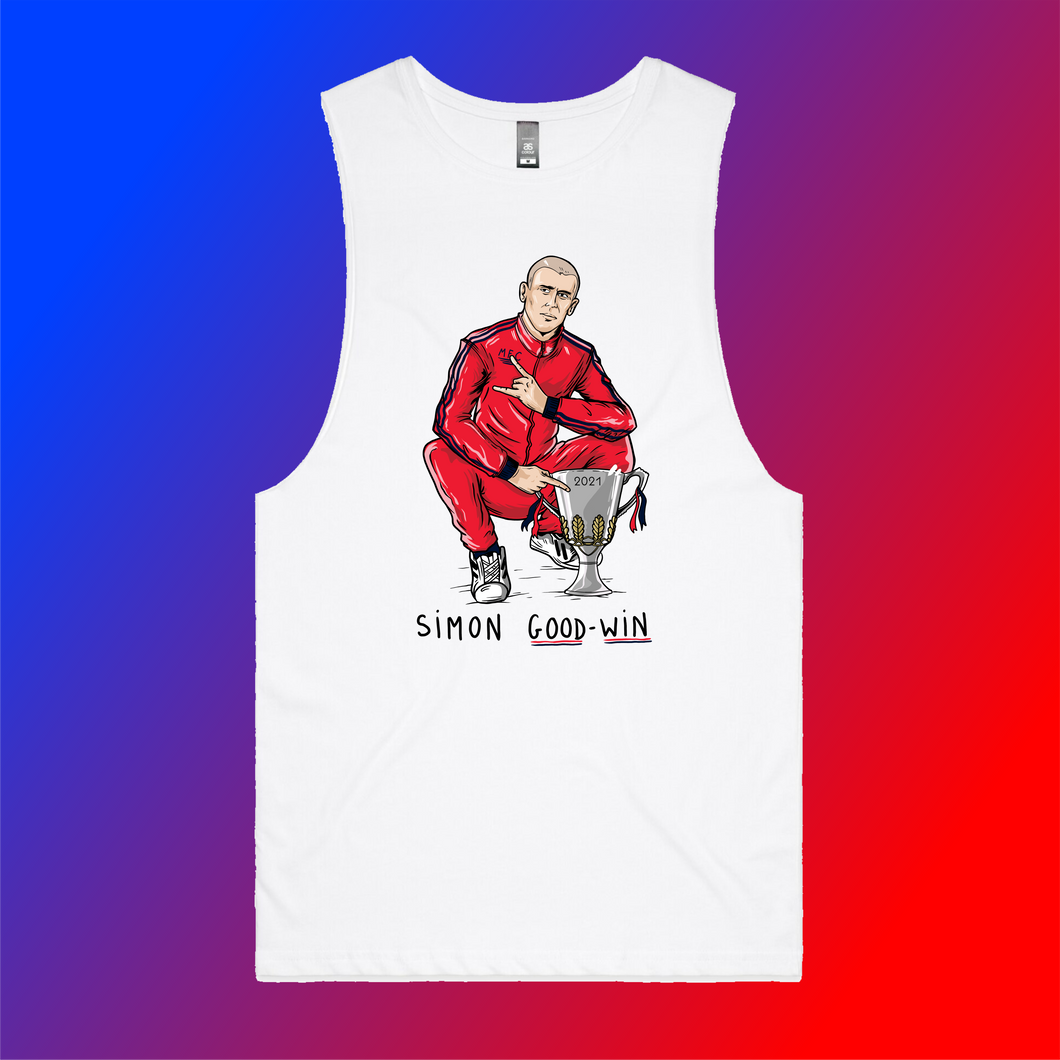 HEY SIMON, GOOD WIN! - MELBOURNE 2021 PREMIERS TANK FRONT ONLY
